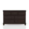 Seven Drawer Dresser Dark Cherry