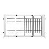 Assemble/Disassemble Pet Wooden Fence - White