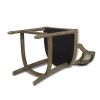 Paris 26.5' Farmhouse Counter Height Bar Stool with Backrest, Light Beige Linen