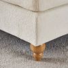 Modern Mid-Century Indoor Oversized Chaise Lounger Comfort Sleeper Sofa with Soild Wood Legs