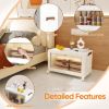 4-layer covered plastic storage box, with a total of 320QT closet organizer and stackable and foldable storage space