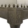 Paris 26.5' Farmhouse Counter Height Bar Stool with Backrest, Light Beige Linen