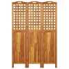 3-Panel Room Divider 47.8"x0.8"x70.9" Solid Wood Acacia