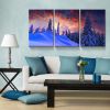 3 Panels Framed Winter Forest Canvas Wall Art Decor,3 Pieces Mordern Canvas Decoration Painting for Office,Dining room,Living room