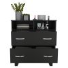 Double Drawer Dresser Arabi, Bedroom, Black