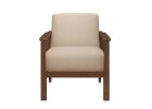 Durable Accent Chair 1pc Luxurious Brown Upholstery Plush Cushion Comfort Modern Living Room Furniture