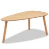 Coffee Table Set 2 Pieces Solid Pinewood Brown