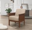 Durable Accent Chair 1pc Luxurious Brown Upholstery Plush Cushion Comfort Modern Living Room Furniture