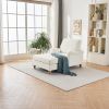 Modern Mid-Century Indoor Oversized Chaise Lounger Comfort Sleeper Sofa with Soild Wood Legs