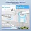 VEWIOR Electric Spin Scrubber, 2024 New Cordless Cleaning Brush, Dual Speeds, 3 Replaceable Brush Heads