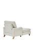 Modern Mid-Century Indoor Oversized Chaise Lounger Comfort Sleeper Sofa with Soild Wood Legs