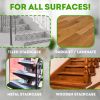 Carpet Stair Treads for Wooden Steps Indoor 8 x 30 inch Pack of 15 Brown Adhesive Stair Tread Carpet for Stairs Non Slip Washable Polyester Stair Mats