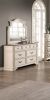 Antique White Wooden 1pc Dresser Only Bedroom Formal Antique Walnut Top Storage 7-Drawers Dresser Table (NO MIRROR)