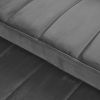 54.33 inch versatile foldable sofa bed in 3 lengths, modern sofa sofa sofa velvet pull-out bed, adjustable back (GRAY)