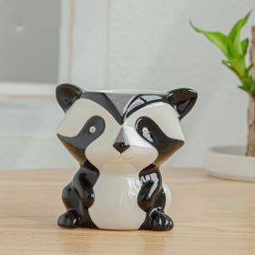 Simple Cartoon Animal Succulent Flower Pot Ceramic Flower Pot (Option: B)