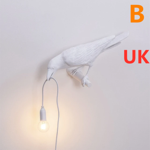 Creative Auspicious Bird Resin Wall Lamp Decoration Creative Auspicious Bird Resin Wall Lamp Decoration