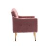 Accent Chair ,leisure single sofa with Rose Golden feet