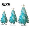 Sea Glass Christmas Tree and Wreath, Green Pine Christmas Tree Resin