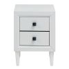 2PCS Nightstand W/2 Drawer Multipurpose