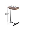 C-shaped Small Sofa End Table for Living Room