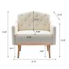 Accent Chair ,leisure single sofa with Rose Golden feet